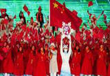 开幕式：高亭宇赵丹带领中国代表团入场