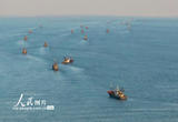 江苏连云港：寒潮过后 渔船出海