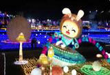 甘肃榆中 春节近 年味浓 冰雪花灯 流光溢彩
