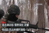雪野深处 武警特战队员丛林捕歼演练